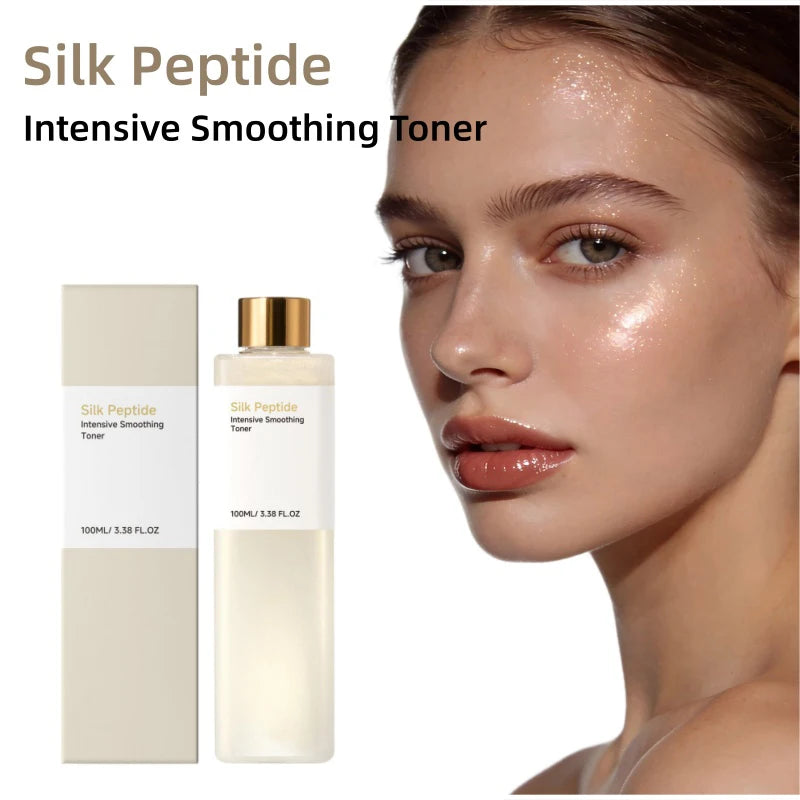Silk Peptide EGF Intensive Smoothing Facial Toner 100ml Daily Hydrating Moisturizing Face Essence Water Basic Korean skincare